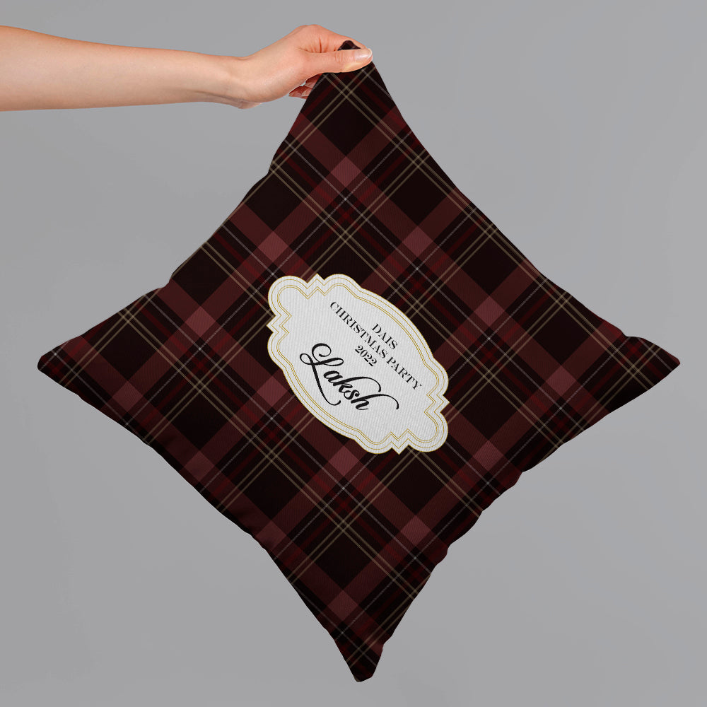 Tartan Cushion Christmas Cover