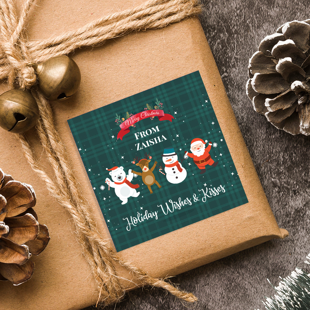 Lil X'mas Friends Christmas Gift Sticker (Set of 24)