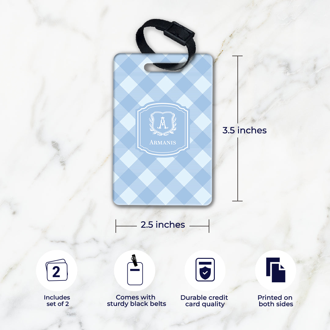 Gingham Bag Tag