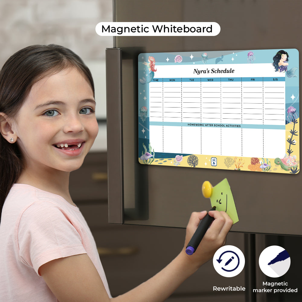 Mermaid Magic Kids Schedule Planner