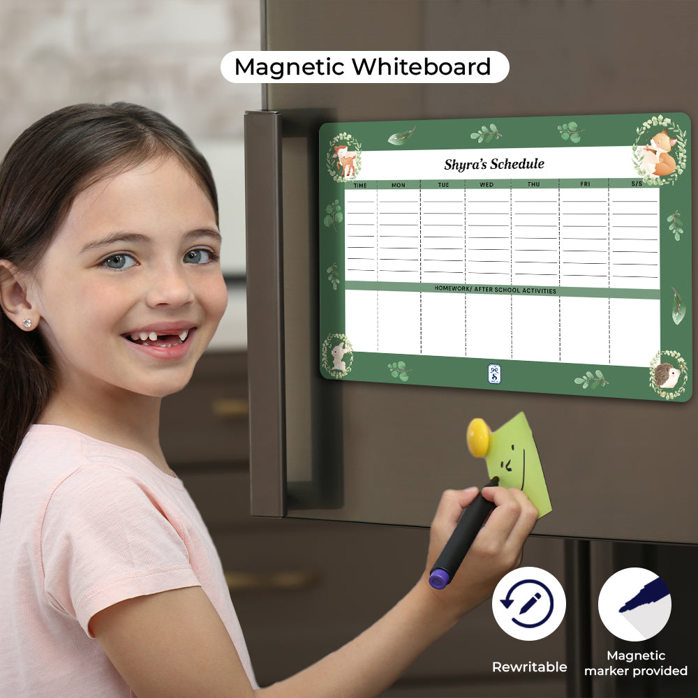 Woodland Wonders Kids Schedule Planner