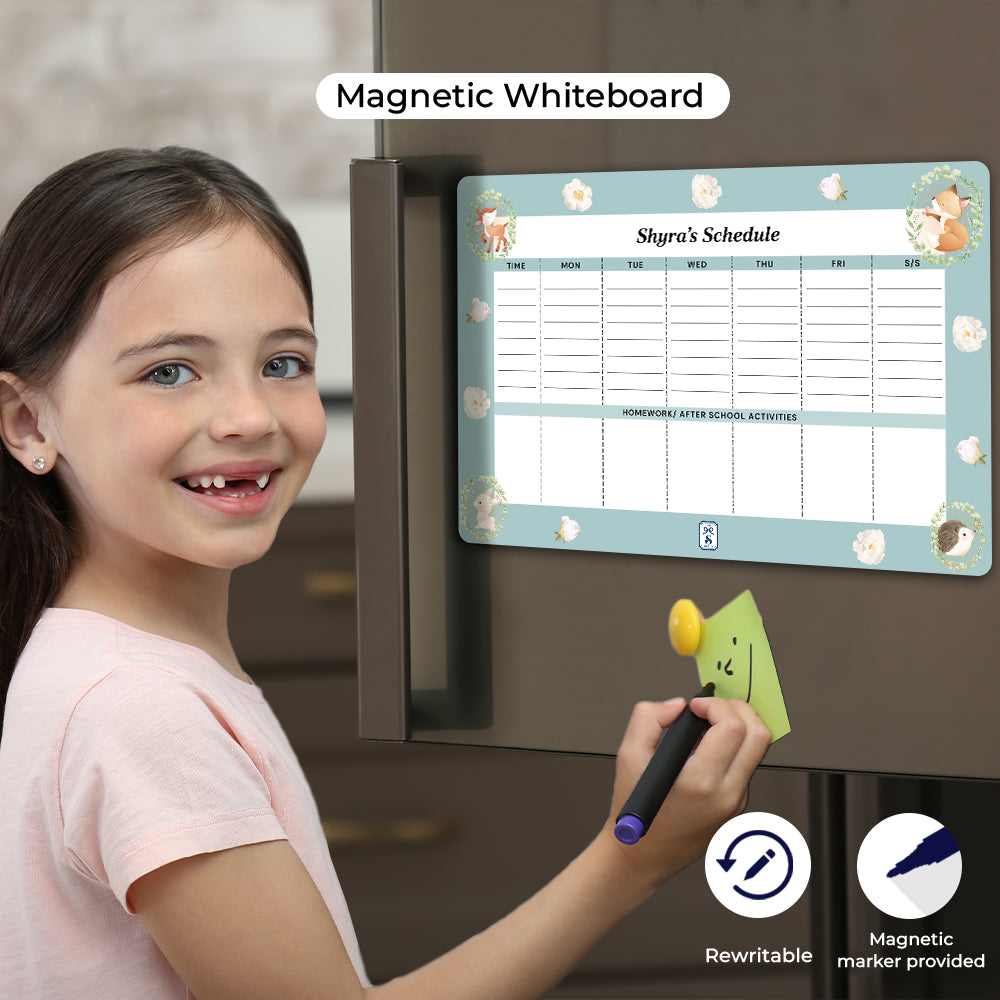 Woodland Wonders Kids Schedule Planner