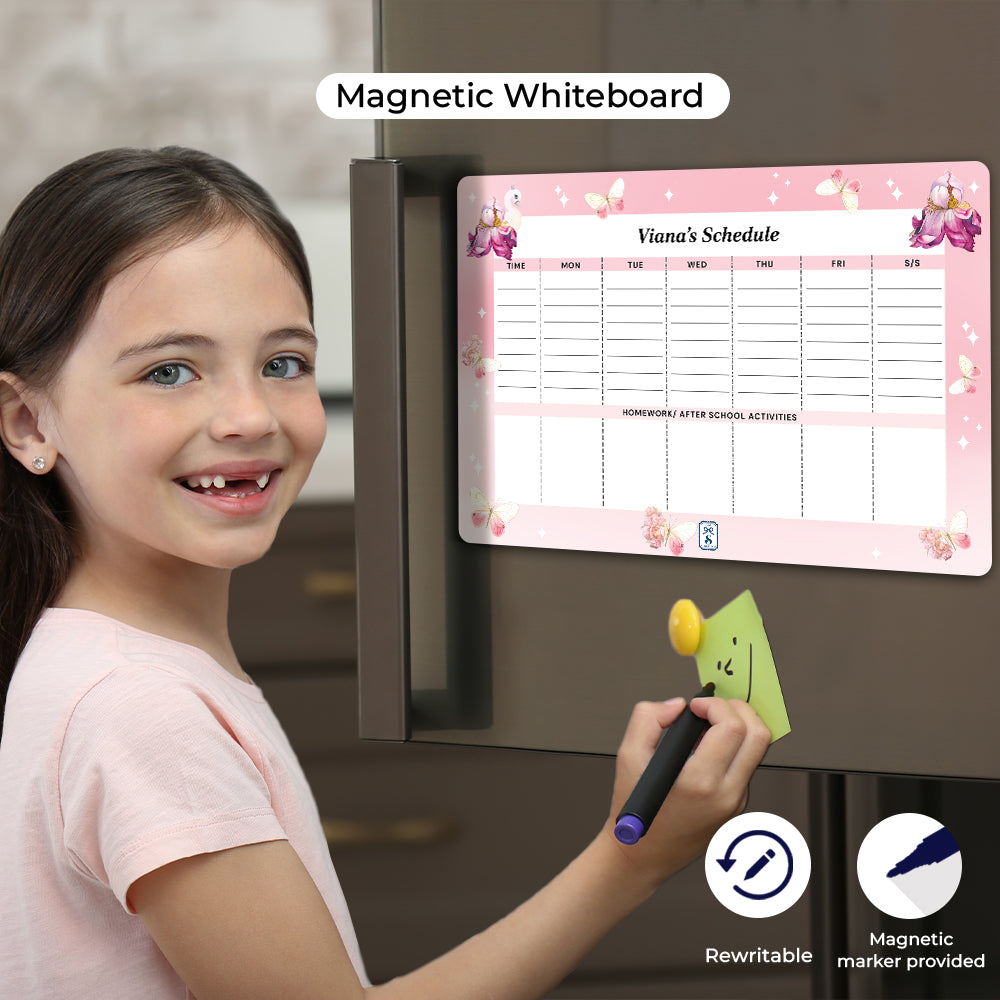 Butterfly Swan Blossom Kids Schedule Planner