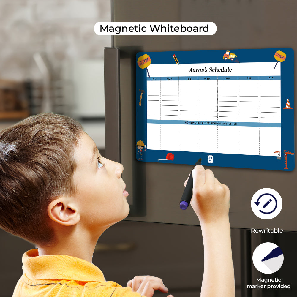 Little Builder Kids Schedule Planner