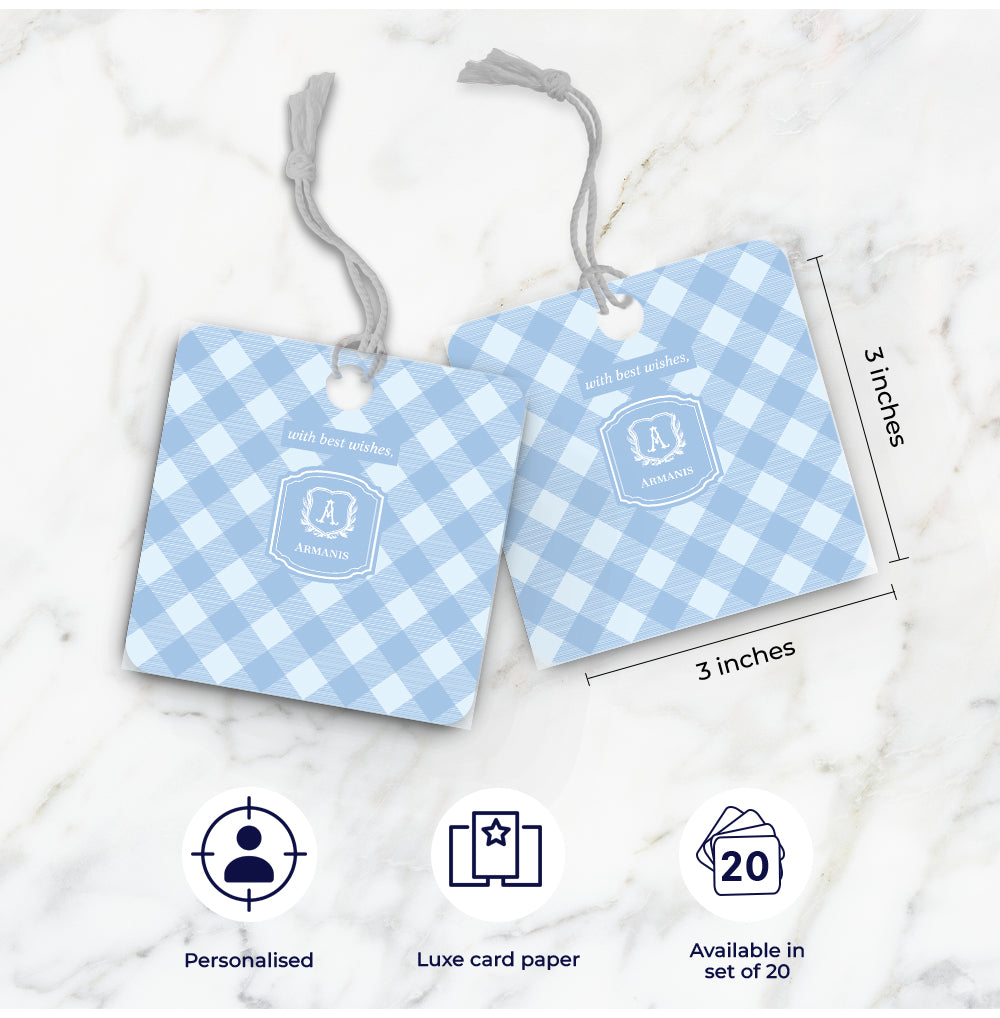 Gingham Gift Tag