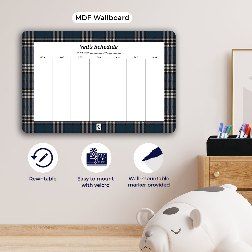 Tartan Weekly Planner
