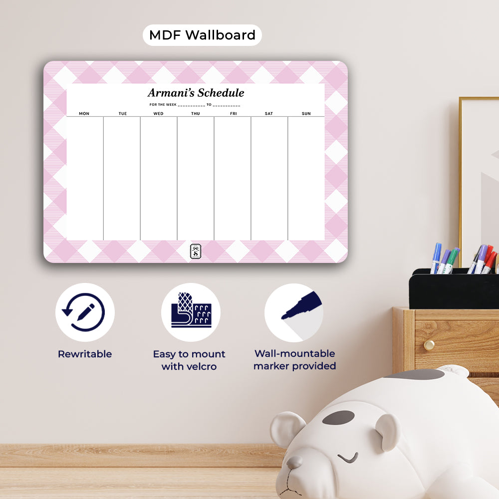 Gingham Weekly Planner