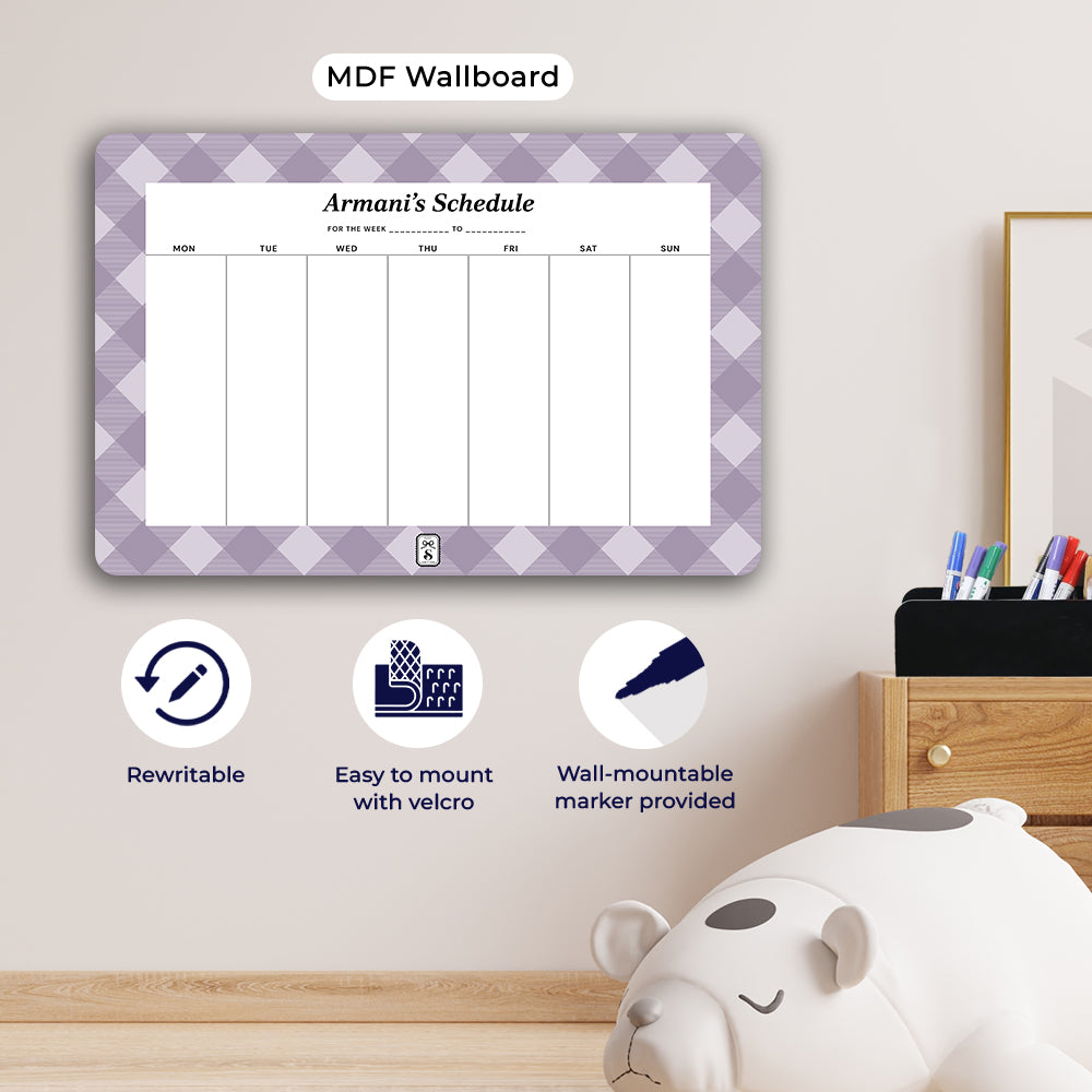 Gingham Weekly Planner