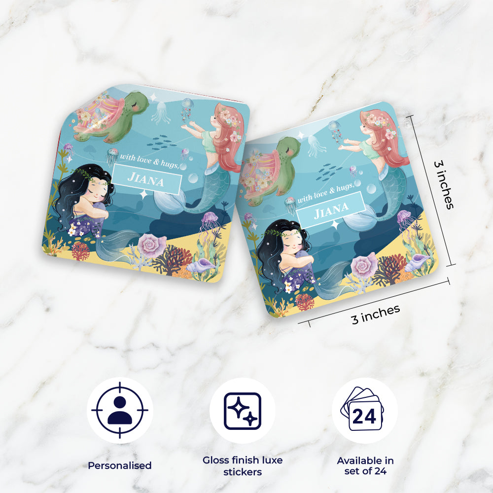 Mermaid Magic Gift Sticker - set of 24