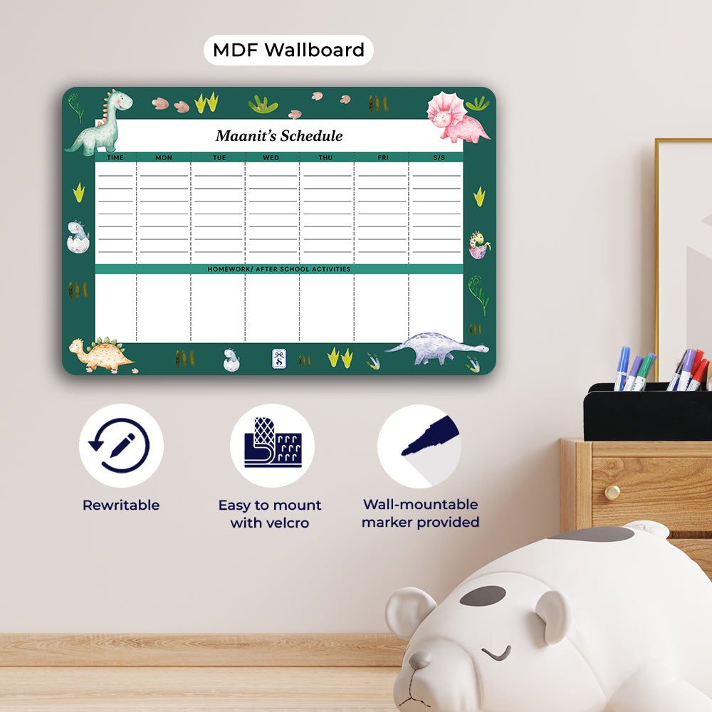 Dinoland Kids Schedule Planner