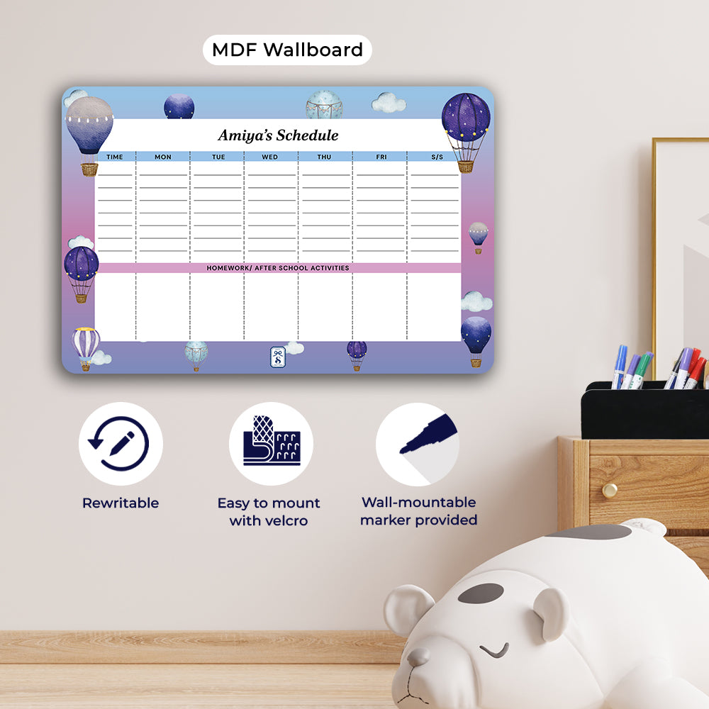 Night Flight Kids Schedule Planner