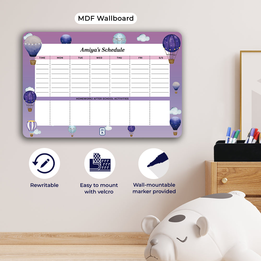 Night Flight Kids Schedule Planner