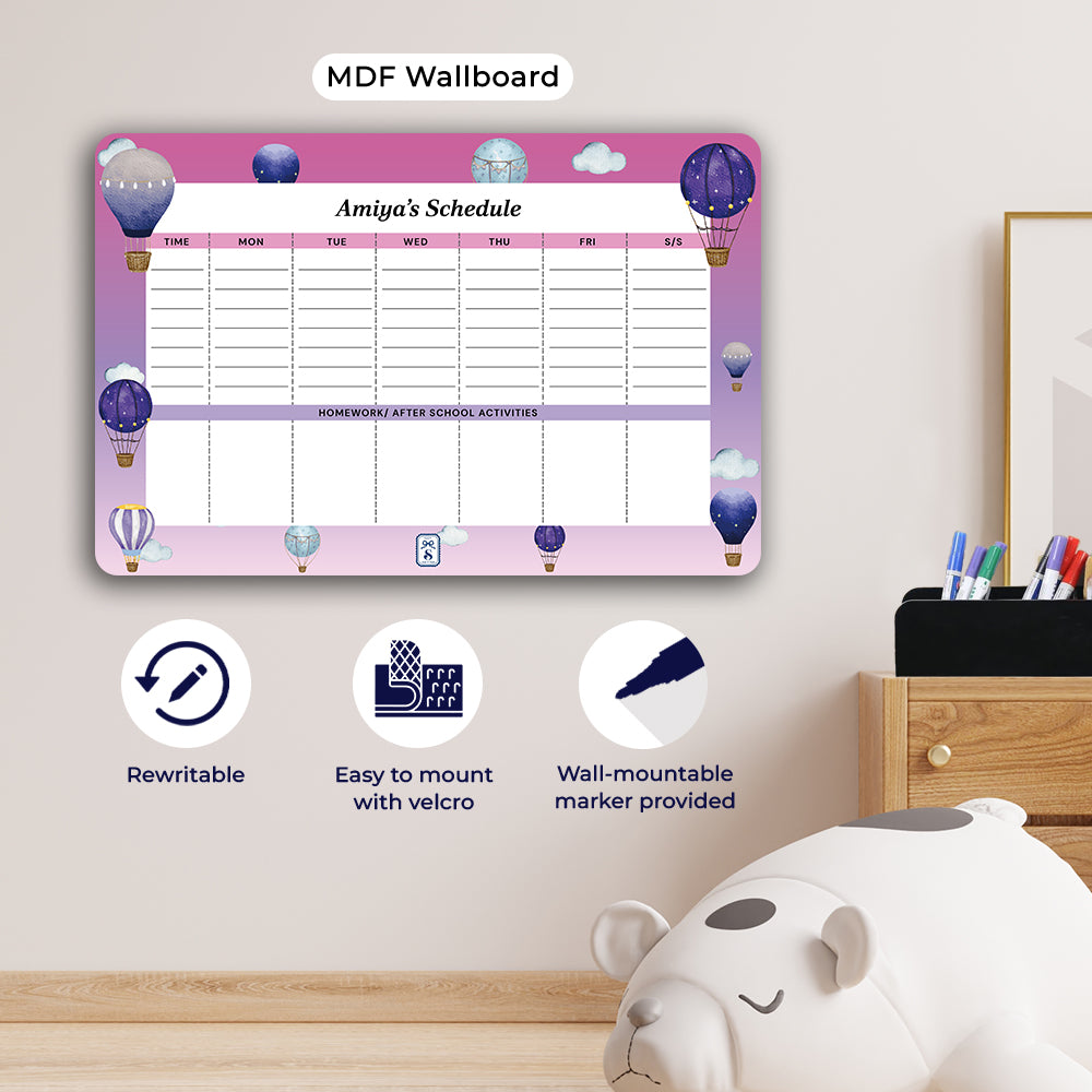 Night Flight Kids Schedule Planner