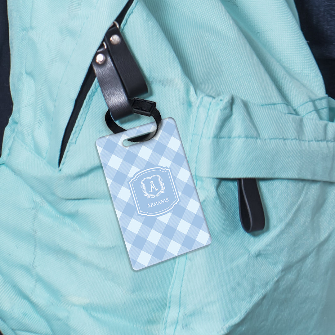 Gingham Bag Tag
