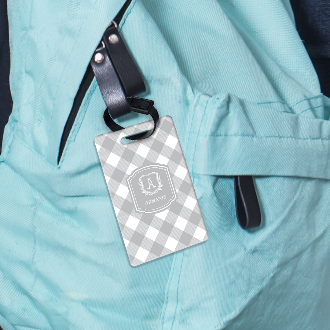 Gingham Bag Tag