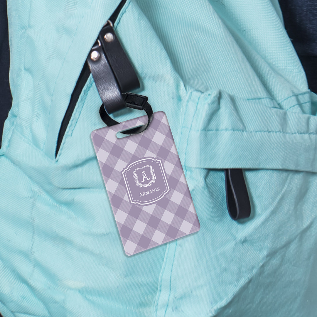 Gingham Bag Tag