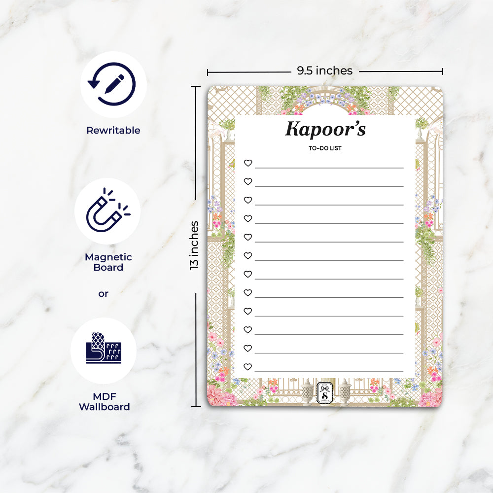 Secret Garden To-Do List