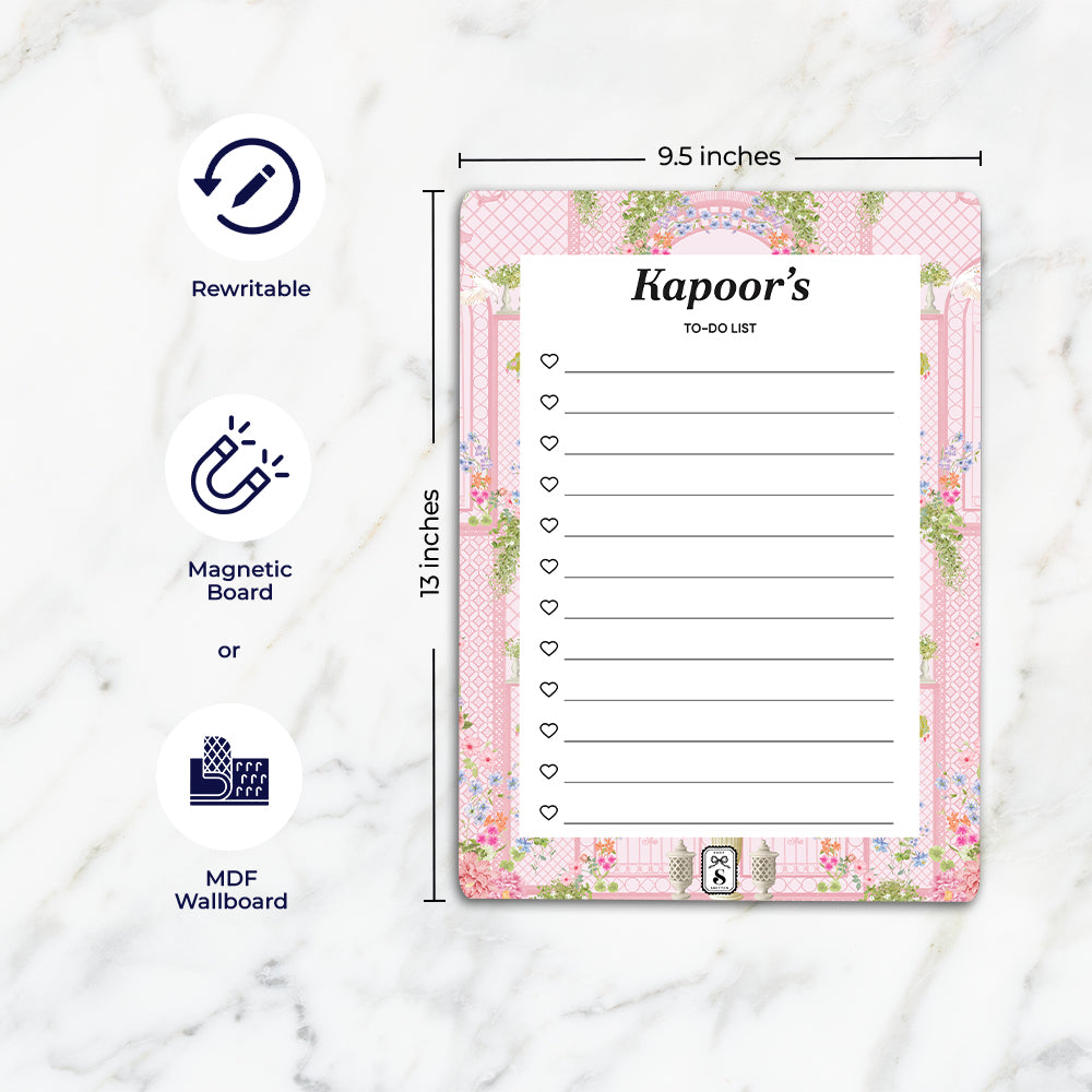 Secret Garden To-Do List