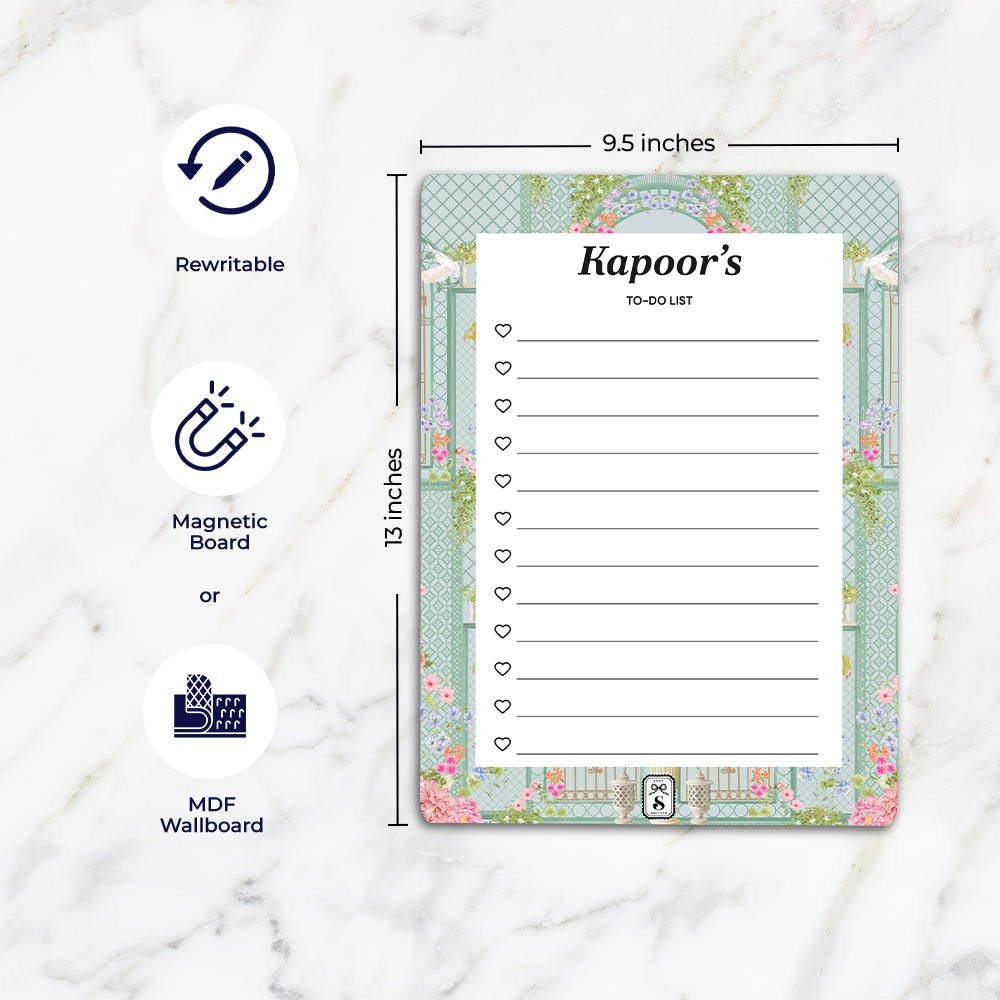 Secret Garden To-Do List