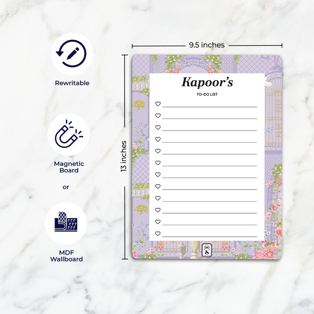 Secret Garden To-Do List