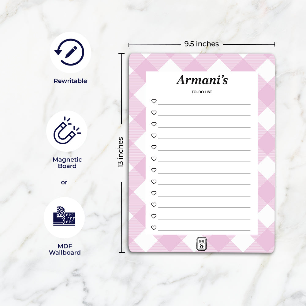 Gingham To-Do List