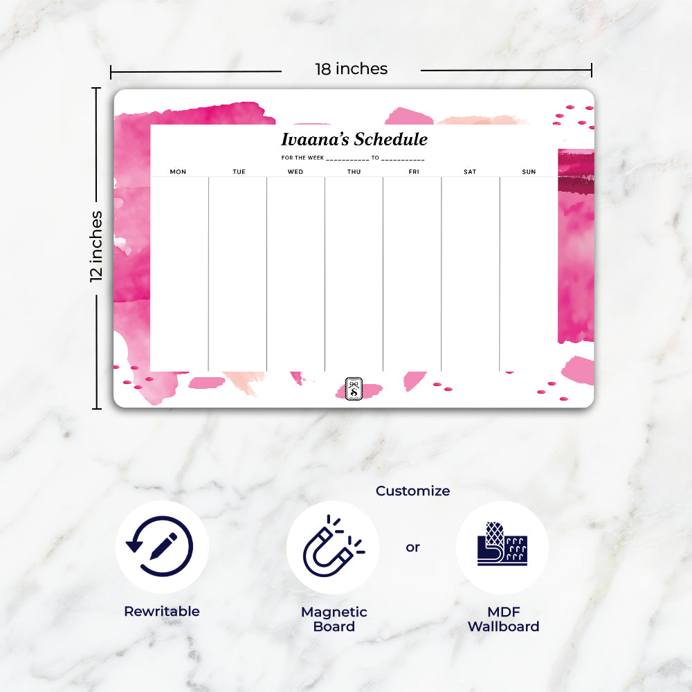Whimsy Washes Weekly Planner