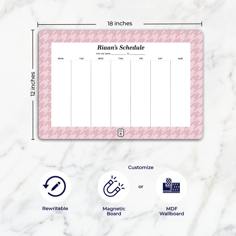 Houndstooth Weekly Planner