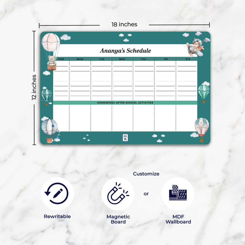 Infinite Sky Kids Schedule Planner