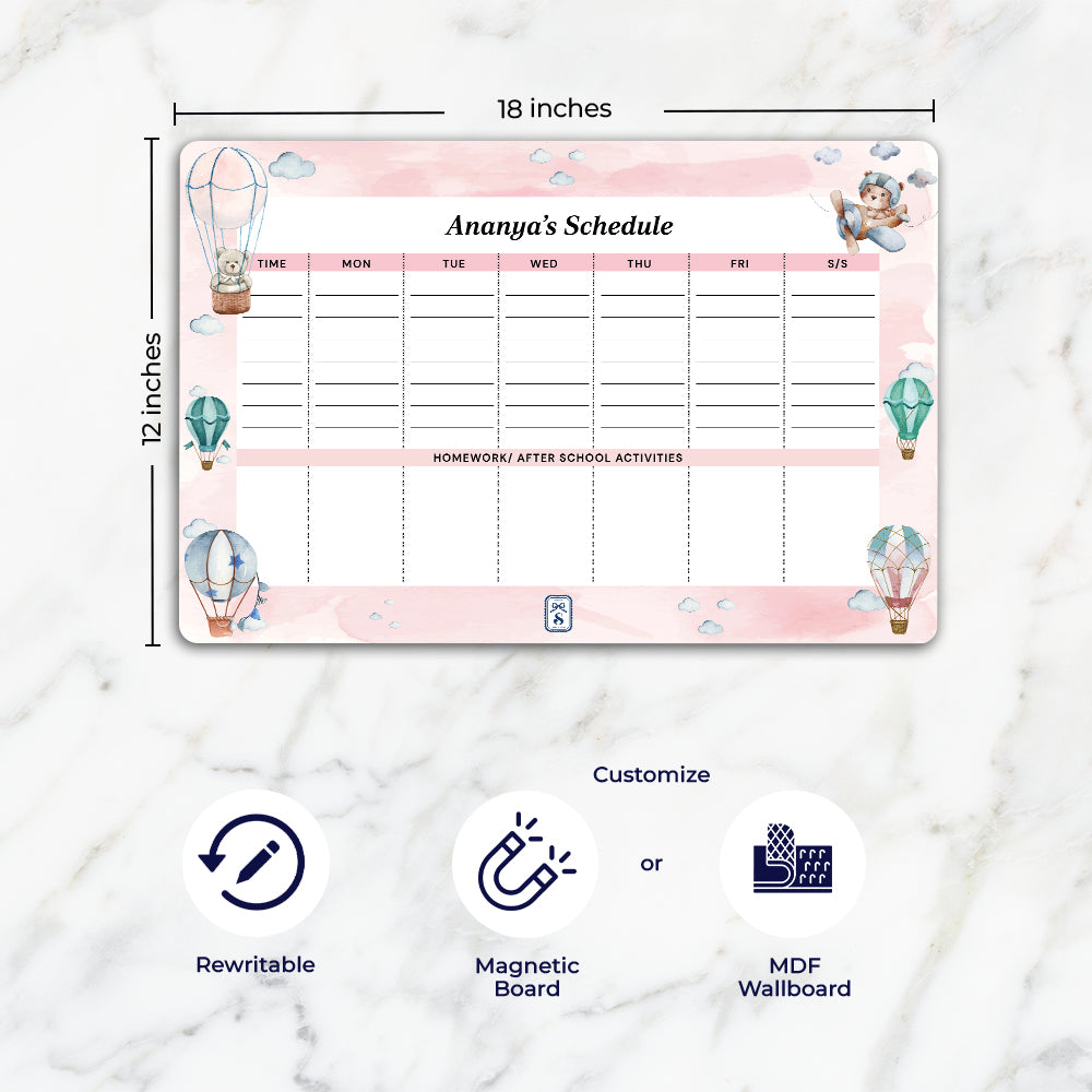 Infinite Sky Kids Schedule Planner