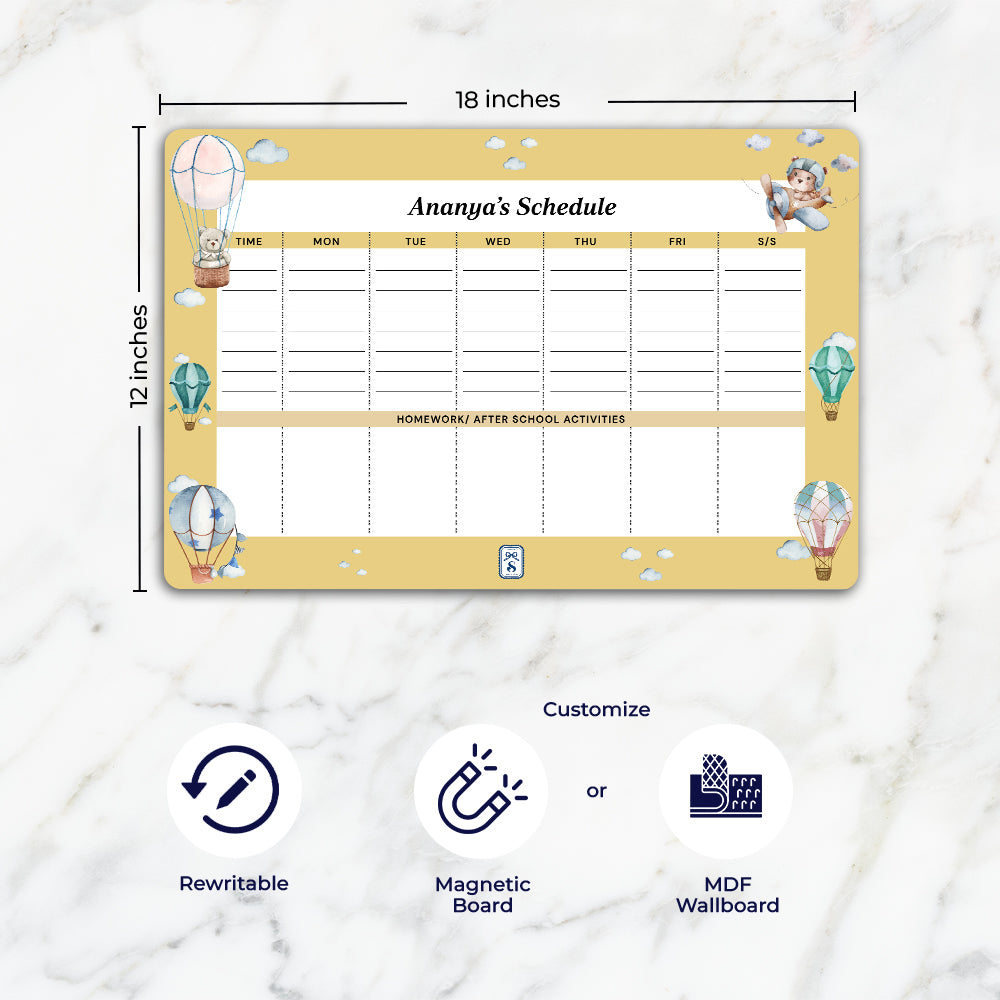 Infinite Sky Kids Schedule Planner