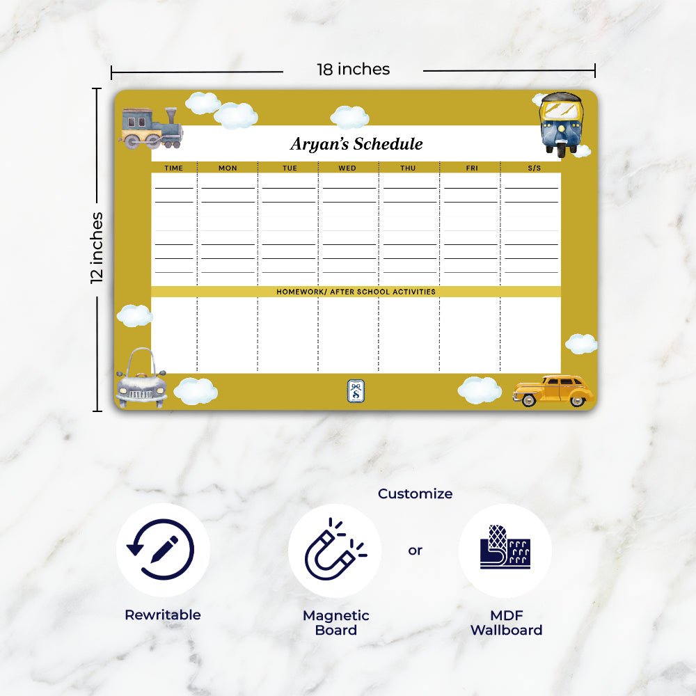 Transport Kids Schedule Planner