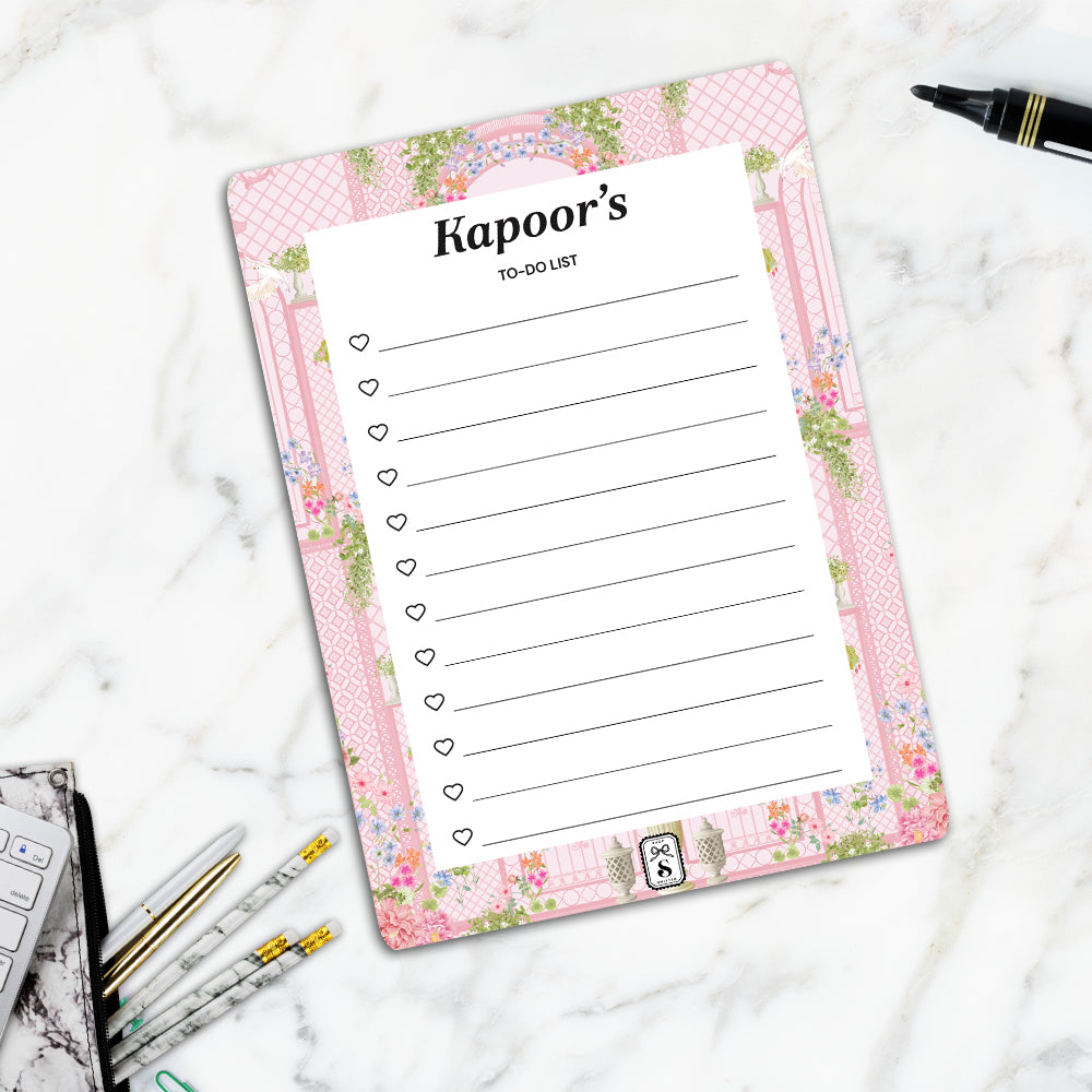 Secret Garden To-Do List