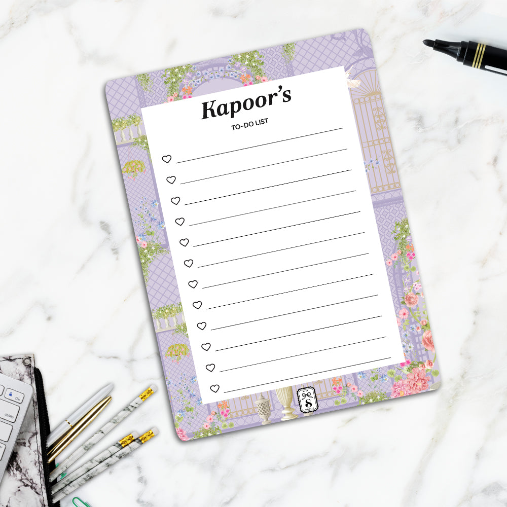 Secret Garden To-Do List