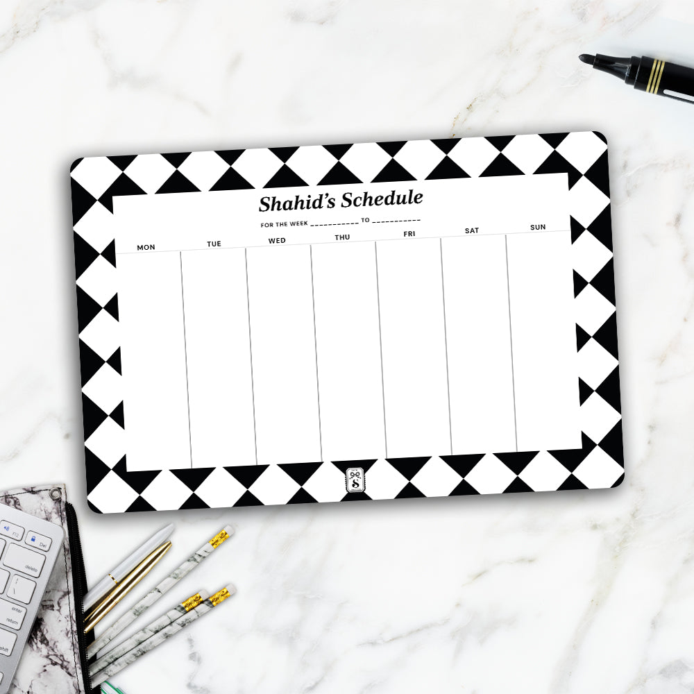 Checkered Weekly Planner