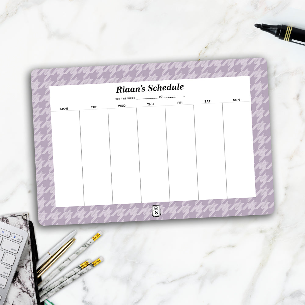 Houndstooth Weekly Planner
