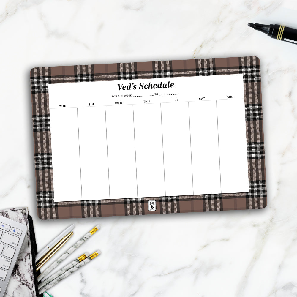 Tartan Weekly Planner