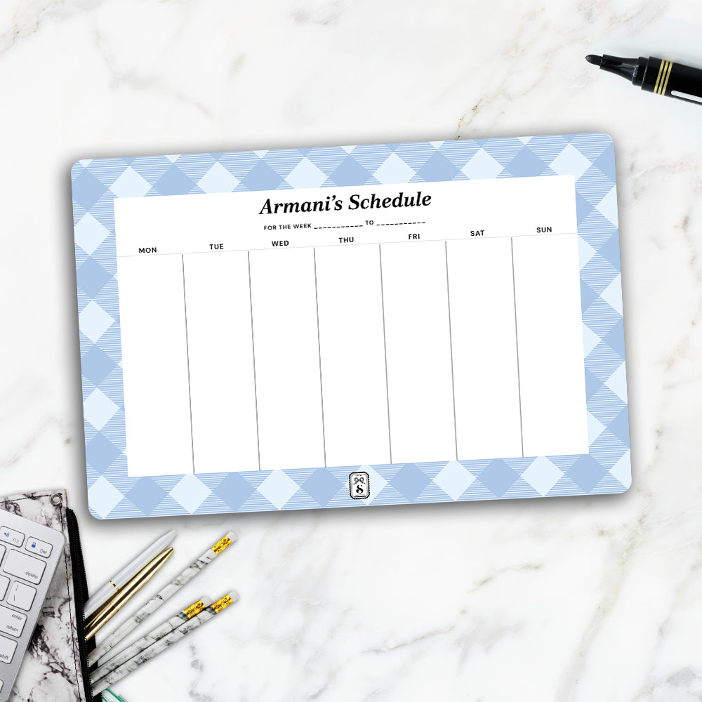 Gingham Weekly Planner