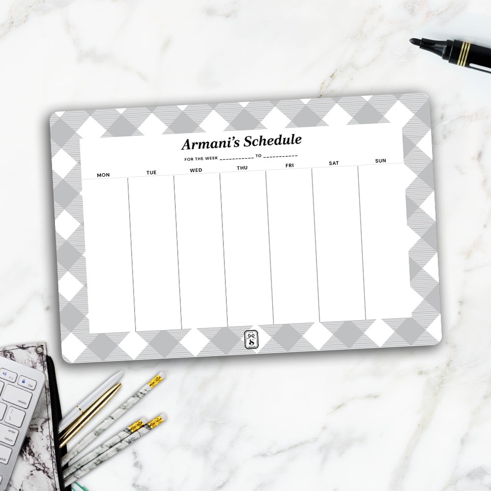 Gingham Weekly Planner