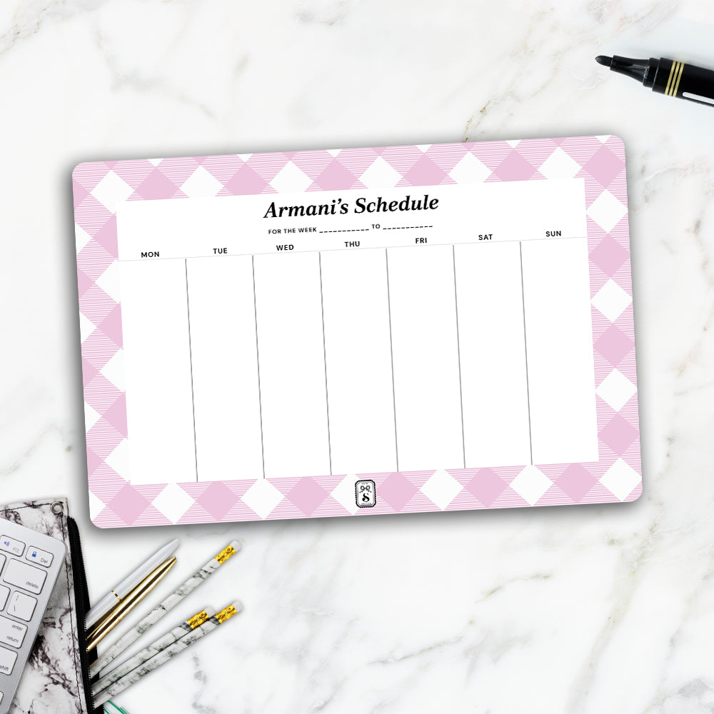 Gingham Weekly Planner