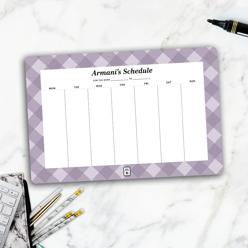 Gingham Weekly Planner