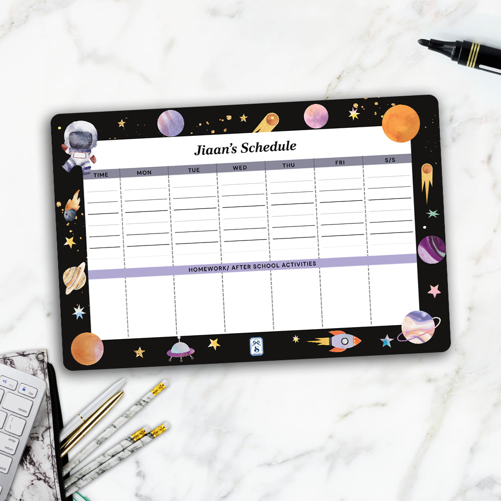 Lil Astronaut Kids Schedule Planner