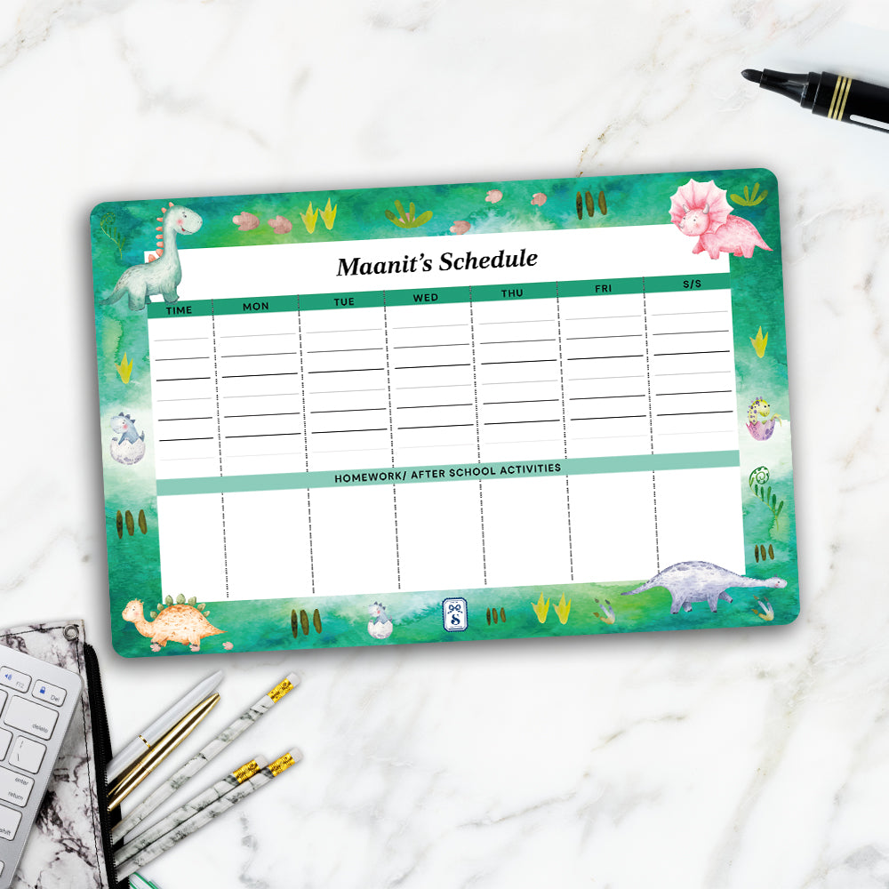 Dinoland Kids Schedule Planner