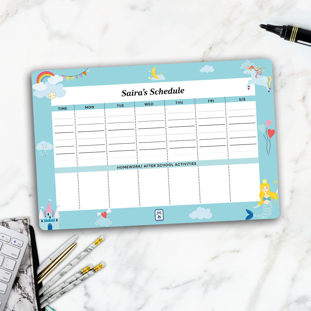 Princess Kids Schedule Planner