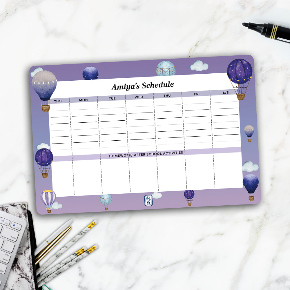 Night Flight Kids Schedule Planner