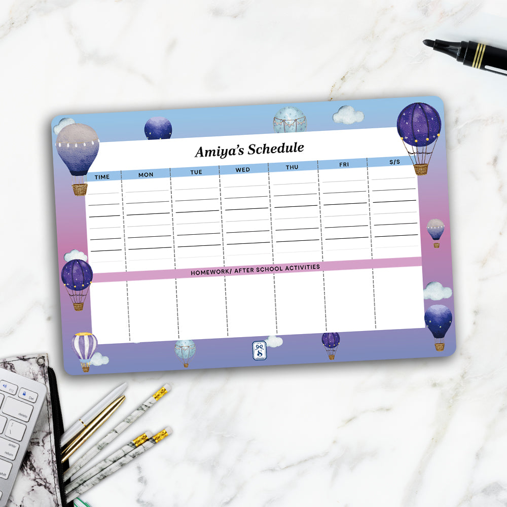 Night Flight Kids Schedule Planner