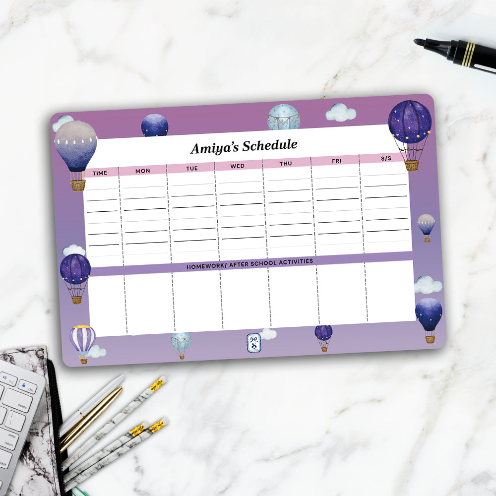 Night Flight Kids Schedule Planner