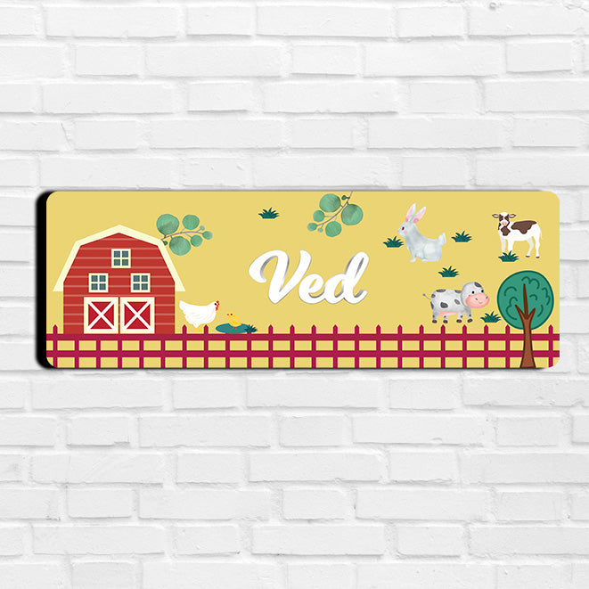 Farm Friends Name Plate (Petite) (kids)