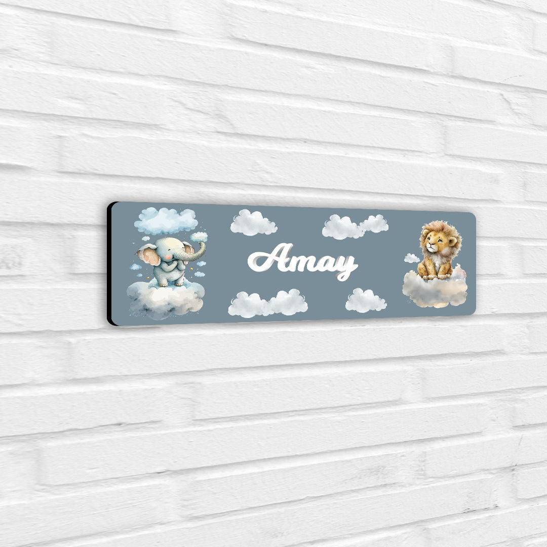 Lofty Animals Name Plate (Petite) (kids)