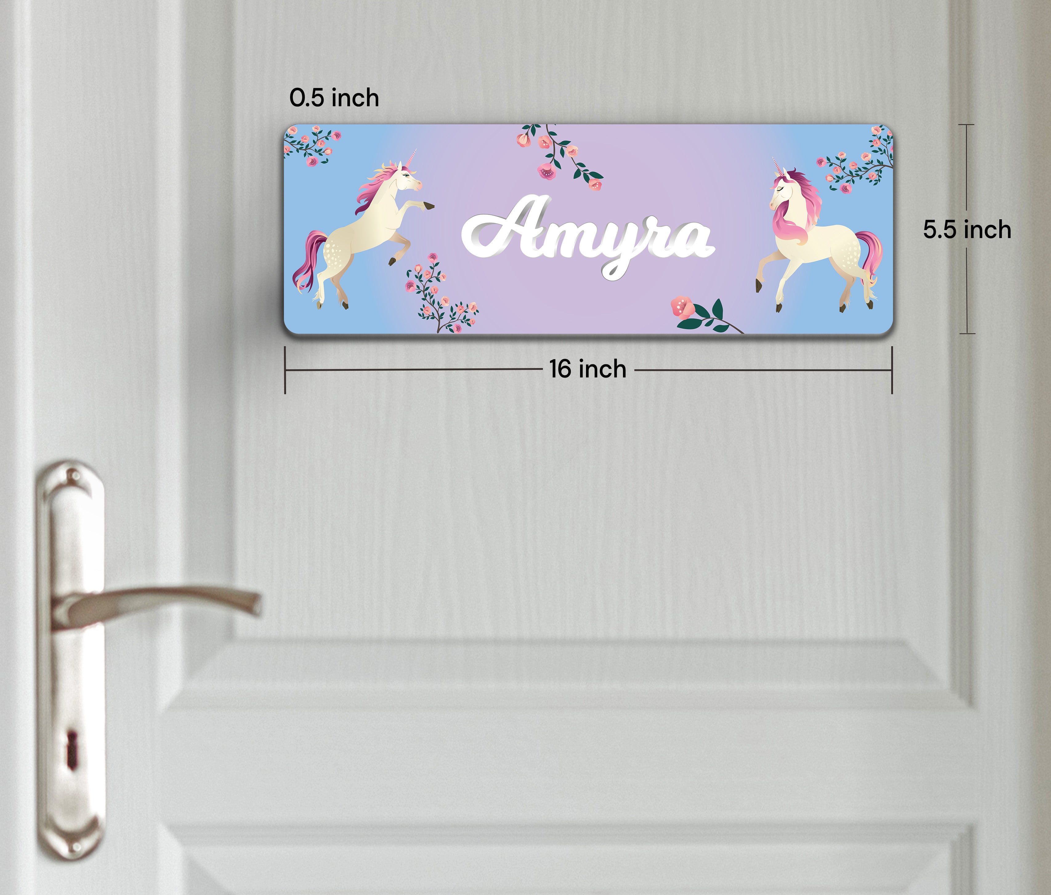 Unicorn Paradise Name Plate (Petite) (kids)