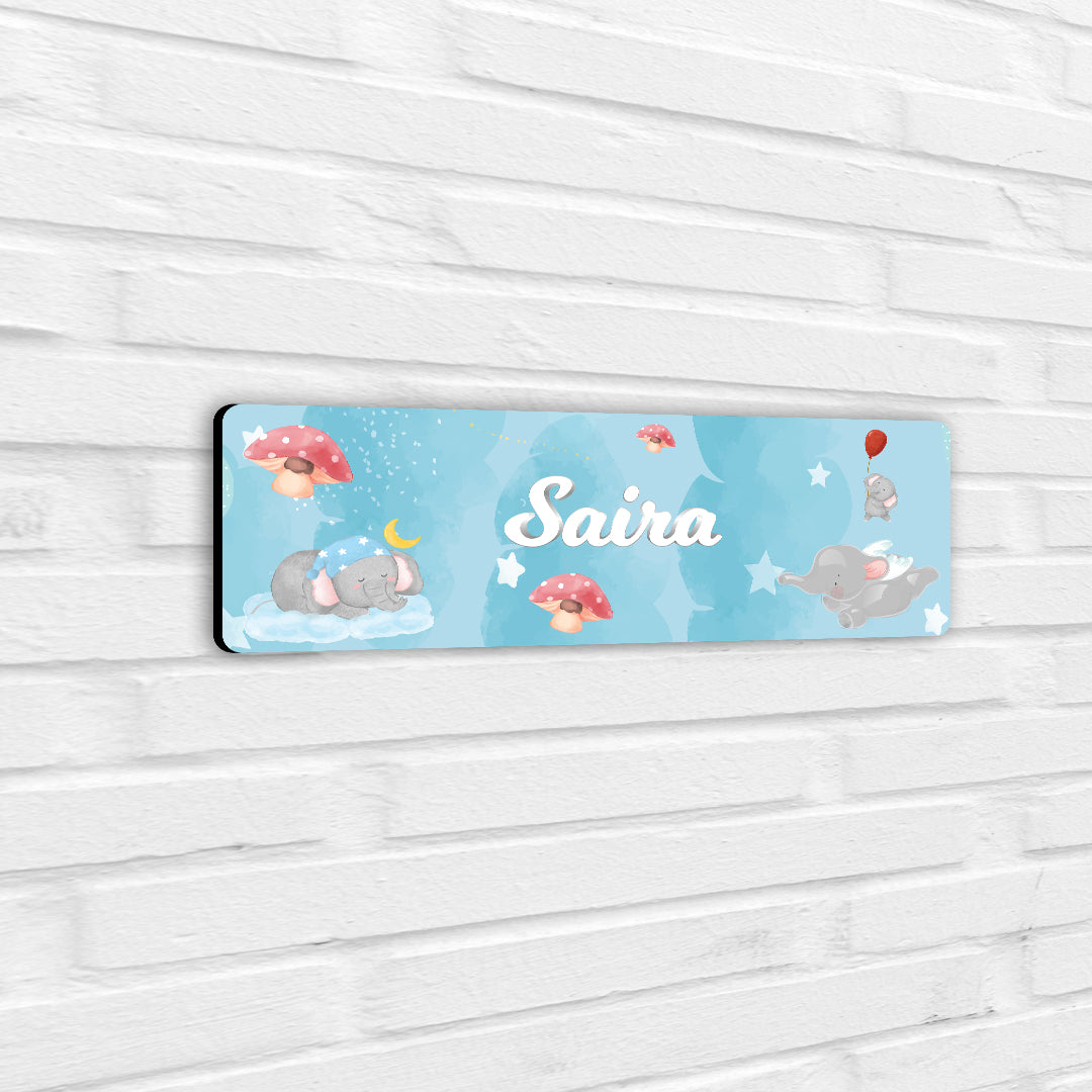 Red Balloon Ellie Name Plate (Petite) (kids)